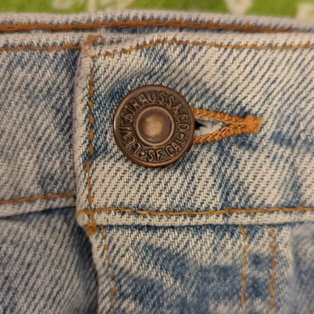 Levi's‎ vintage  505 orange tab light wash jeans size W 36 32L